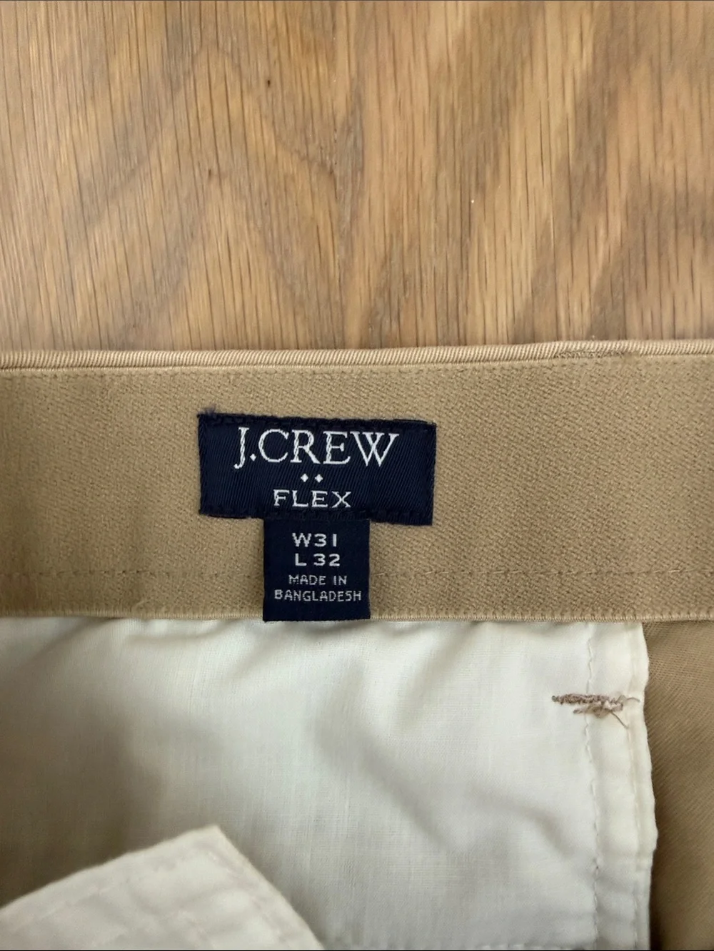 J. Crew Tan Chino Pants - Slim Straight